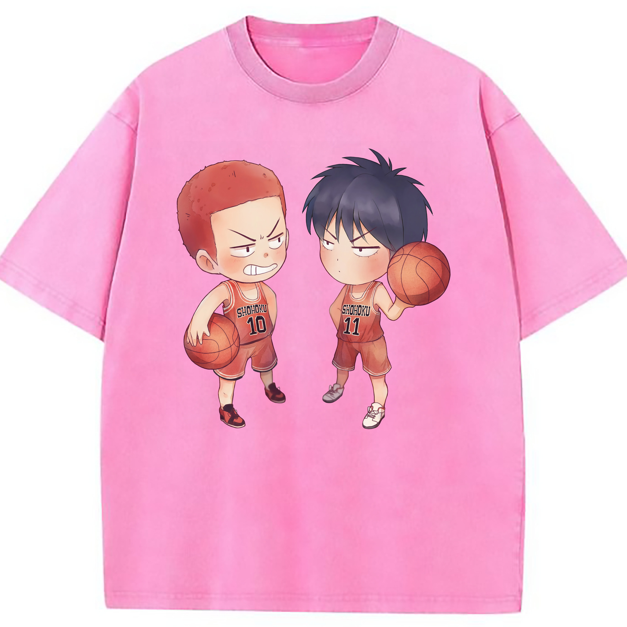（画像用） SLAM DUNK／スラムダンク 綿100% ヴィンテージ風 半袖Tシャツ（フロントプリント）